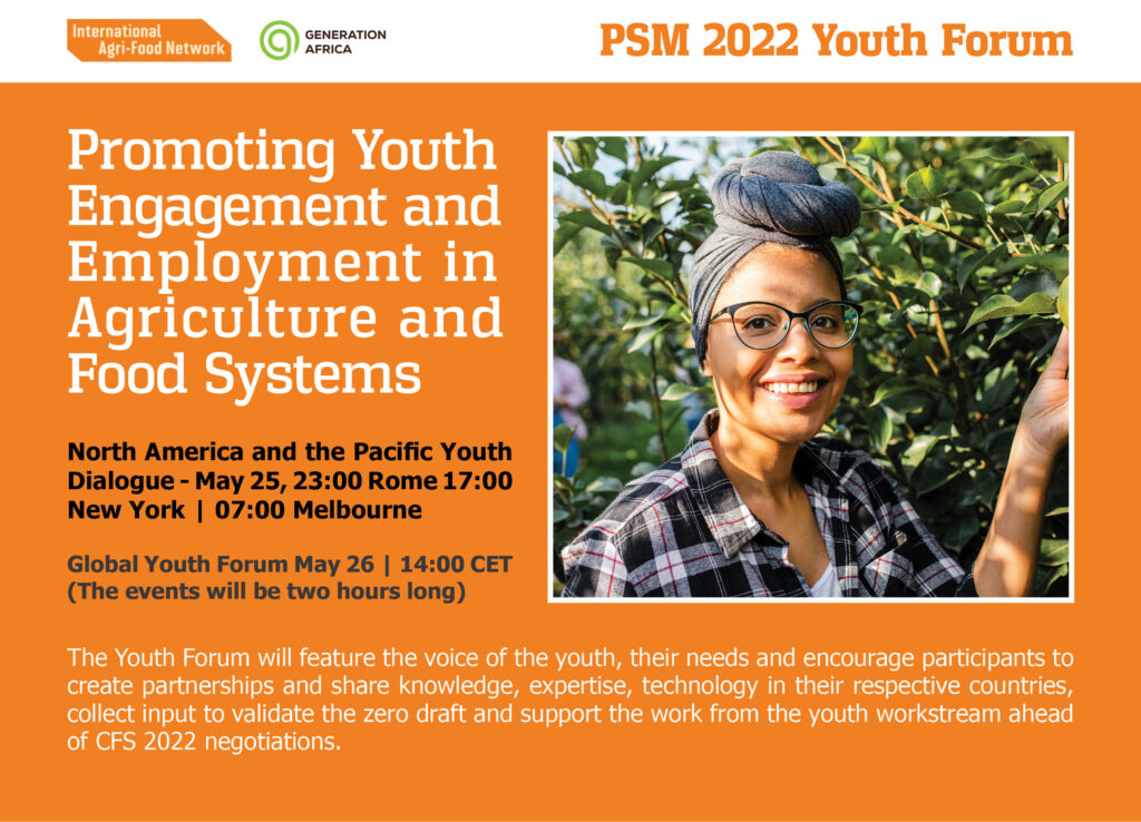 Promoting Youth Engagement And Employment In Agriculture And Food